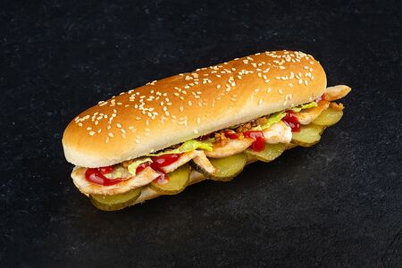 Хот-дог с курицей