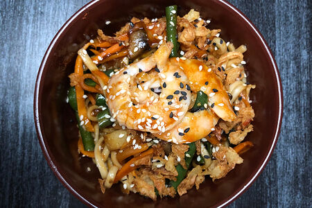 Лапша удон с креветкой