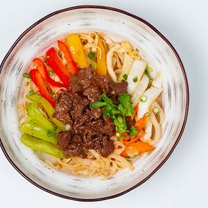 Удон с говядиной
