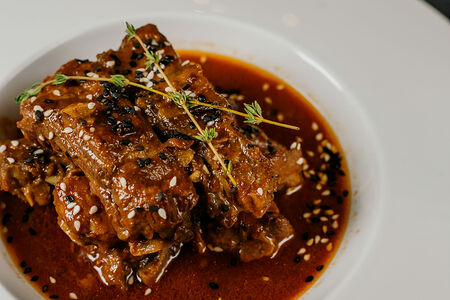 Свиные ребра барбекю