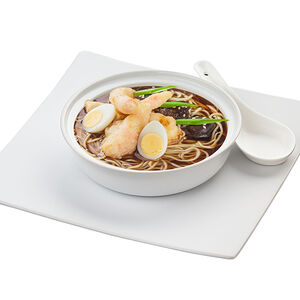 Суп-лапша с креветкой темпура