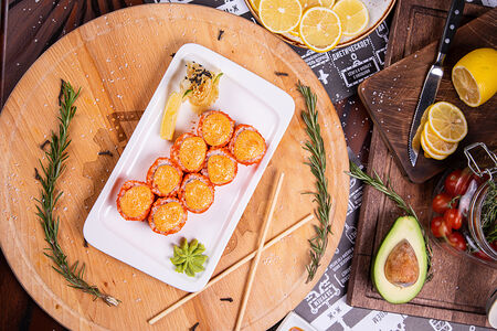 Хикари с креветкой запеченные