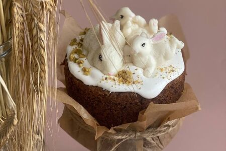 Кулич Пасхальный с зайками
