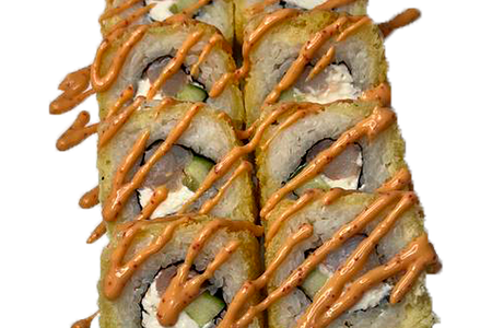 Жареный ролл с креветкой