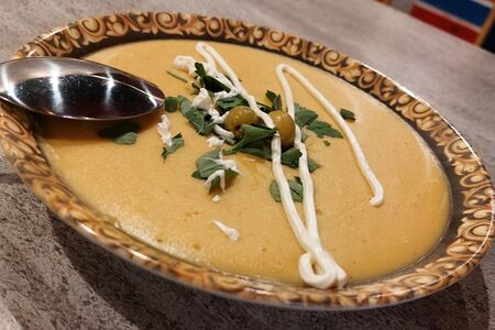 Суп-пюре гороховый на баранине