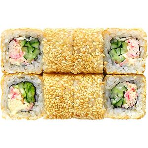 Калифорния с крабом в кунжуте