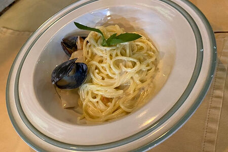 Спагетти с морепродуктами