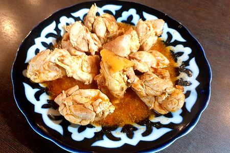 Гуляш из курицы с овощами