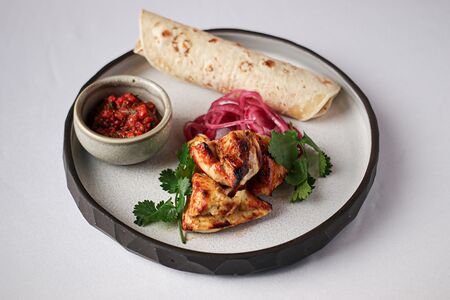 Шашлык из куриного филе