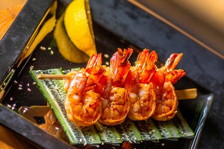 Шашлычок из креветок