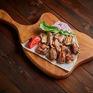 Шашлык из бараньих семечек