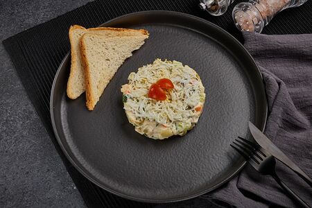 Оливье с курицей