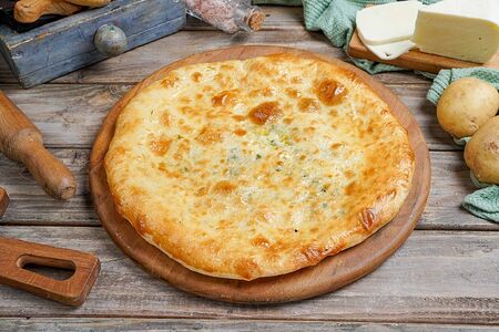 Хачапури с сыром и зеленью