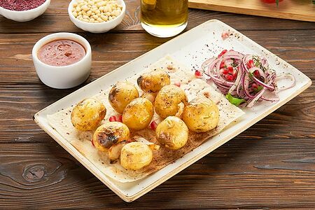 Шашлык из молодого картофеля