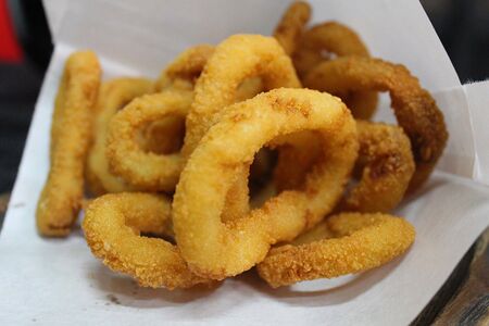 Луковые кольца в панировке