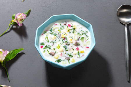 Окрошка на кефире