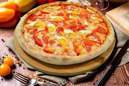 №28 Пицца с яйцом и болгарским перцем