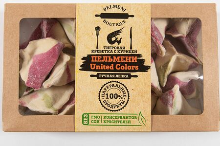 Замороженные пельмени креветка-курица