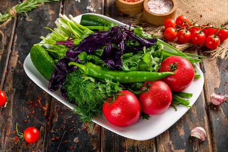 Тарелка овощная