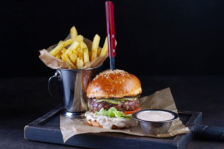 Грибной бургер