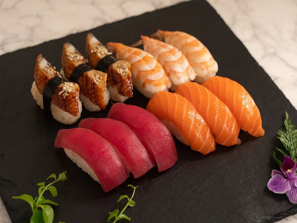 Рыба на рисе