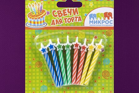 Свечи со звездой для пончиков