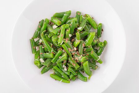 Фасоль с чесноком