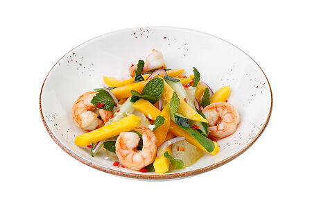 Манго креветки