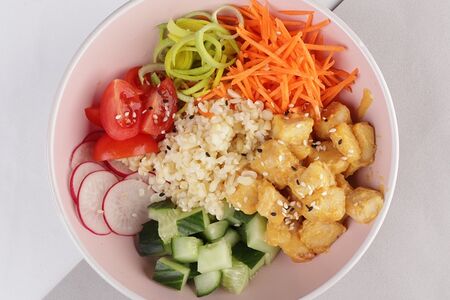 Боул с цыпленком карри