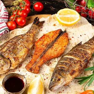 Ассорти шашлыков 3 рыбы