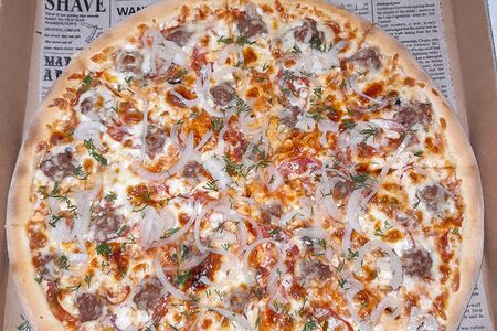 С говяжьим фаршем на тонком тесте