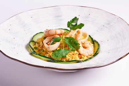 Рис с морепродуктами