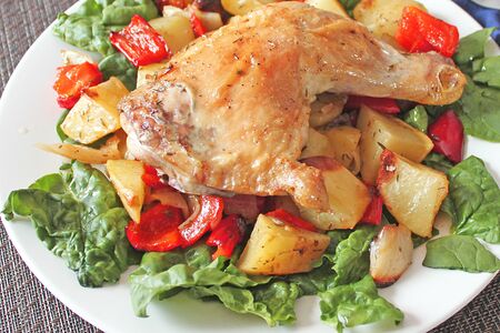 Курица с овощами