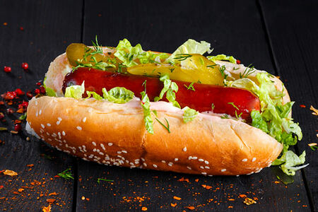 Лайт сэндвич с колбасками