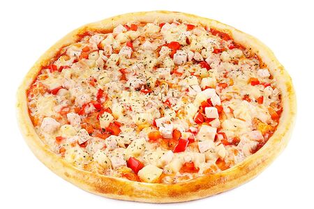 Пицца с курицей и грибами