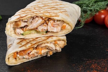 Фирменная свиная шаурма (двойная)