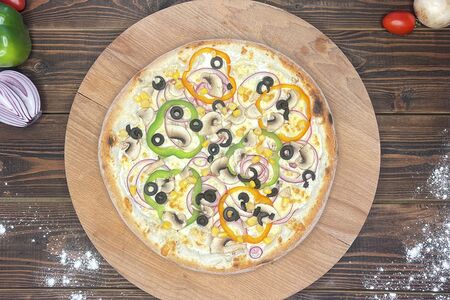 Пицца 5 овощей большая