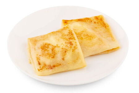 Блинчики с творогом со сметаной