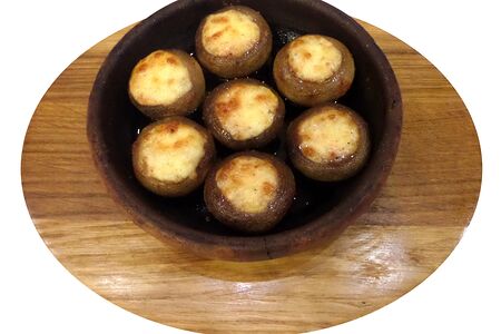 Грибы запеченные с сыром