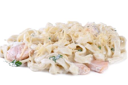 Таглиателли с лососем