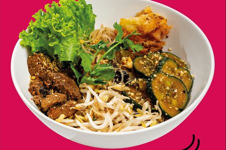 Рисовая лапша с тушеной говядиной