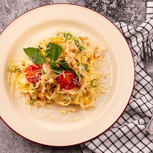 Паста с лососем