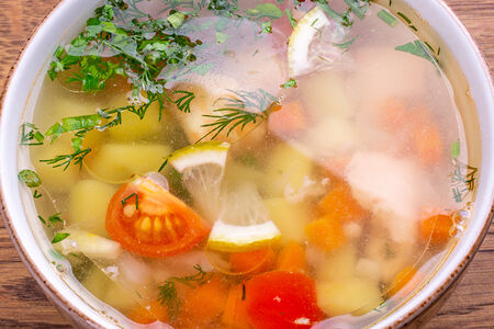 Уха из лосося