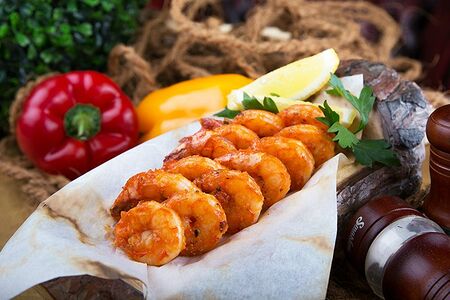 Королевские креветки гриль