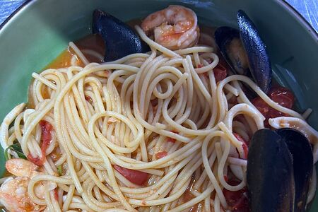 Лингвини с морепродуктами