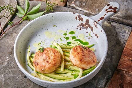 Котлета из креветок и лосося