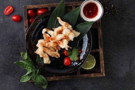 Жареные креветки по-шанхайски