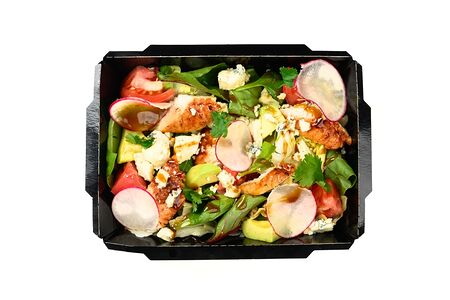 Копчёный угорь, горгонзола, соус лайм