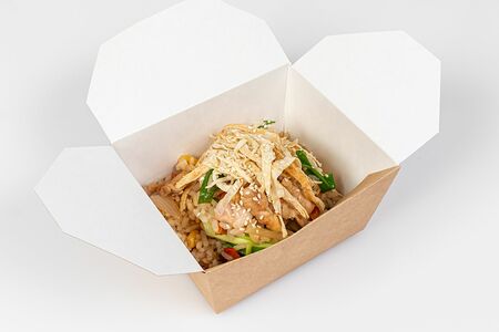 Рис жареный с курицей