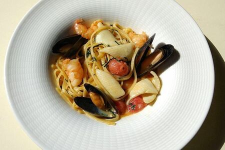 Лингвини с морепродуктами
